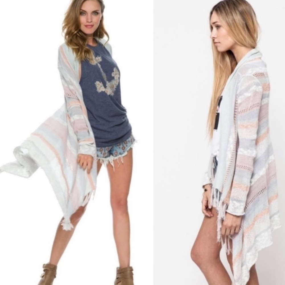 O'Neill Multicolor Fringe Cardigan